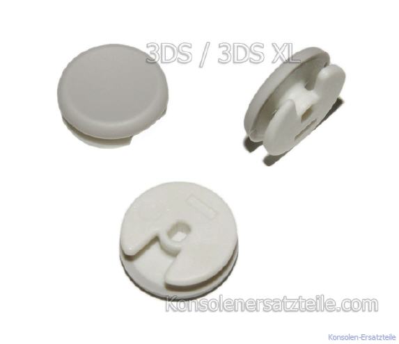 weisser Knopf Nintendo 3DS Analog Controller, Nintendo 3DS Joystick weiß, Schiebepad Nintendo 3DS, nintendo 3ds schiebepad, 3ds analog stick, Knopf für 3DS XL Steuerkreuz, DS circle pad, 3DS analog pad, 3DS pad