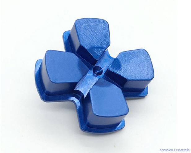 blau, blue, PS4 Controller Button Metall Steuerkreuz d-pad, ps4-controller-button-metall-steuerkreuz-d-pad