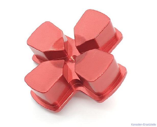 rot, red, PS4 Controller Button Metall Steuerkreuz d-pad, ps4-controller-button-metall-steuerkreuz-d-pad