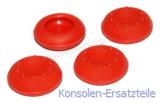 PS4 Gummi Kappen rot, PS4 Controller Gummis, PS4 Joystick caps rot, PS4 Controller Kappen, PS4 Thumbstick Kappen, PS4 Silikon Kappen, Kappen für Playstation 4 Controller, Gummikappen PS4 Sticks, PS4 Analog Controller Gummis, ps4 controller gummi verschlissen