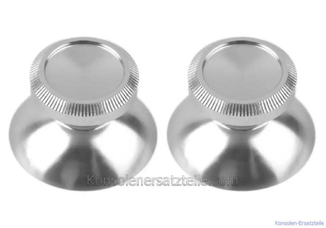 PS4 Metall Thumb Sticks Silber Chrome, Aluminium PS4 Controller Analogstick Kappen, PS4 Metall Sticks, PS4 Thumbsticks, PS4 Joysticks, PS4 Thumbstick, Sticks PS4, PS4 Joystick, PS4 Controller Kappen Metall, PS4 Alu Sticks kaufen, neue PS4 Ersatz Sticks, ps4 thumbs