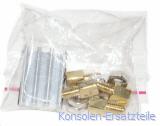 Platinen Montageset mit 1 selbstklebendem Kühlkörper, 4 Distanzbolzen und 4 Muttern, Heatsink, Mini Kühlkörper selbstklebend z.B. für Spannungswandler, Set mit Distanzbolzen