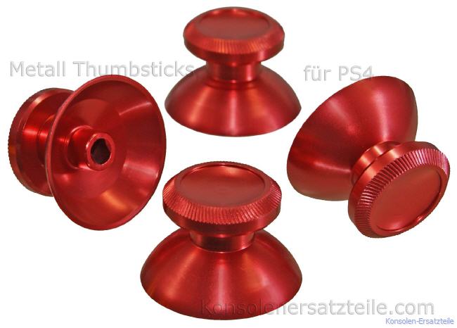 PS4 Thumb Sticks aus Metall Rot, Aluminium PS4 Controller Analogstick Kappen, PS4 Metall Sticks, PS4 Thumbsticks, PS4 Joysticks, PS4 Thumbstick, Sticks PS4, PS4 Joystick, PS4 Analog Controller Kappen, PS4 Thumbsticks kaufen, neue PS4 Sticks, ps4 thumbs