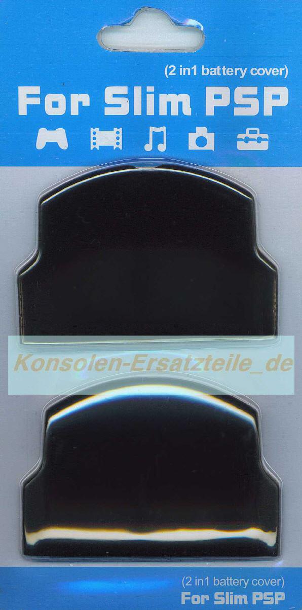 PSP 2000 / 3000 Batteriefach Abdeckung, 2 Größen im Set, schwarz