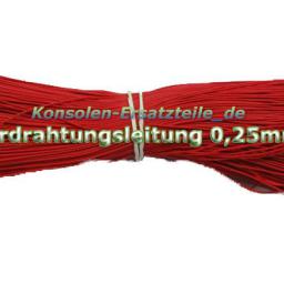 Verdrahtungsleitung 0,25 qmm, abisolierte Enden