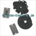 PSP 1000 / PSP 1004 Kontaktgummis für die Tasten, Druckgummis für Steuerkreuz, d-pad, L/R-Schultertasten. 4-tlg. Satz