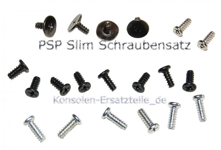 PSP 2000 / 3000 Slim Ersatz Schrauben Set für das Gehäuse innen & außen