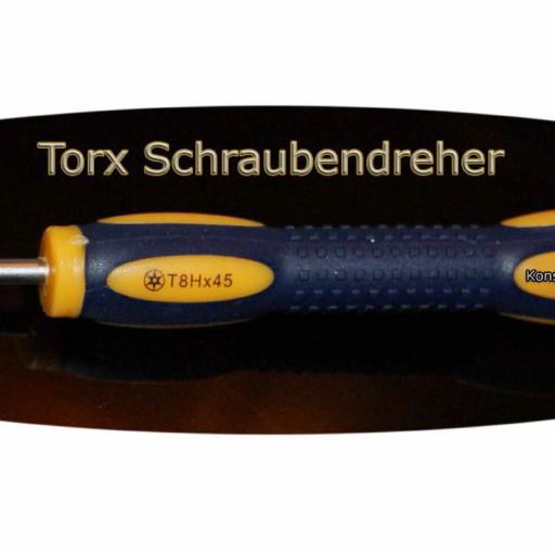 T8 Torx Schraubendreher, gummiert z.B. PS3 Slim