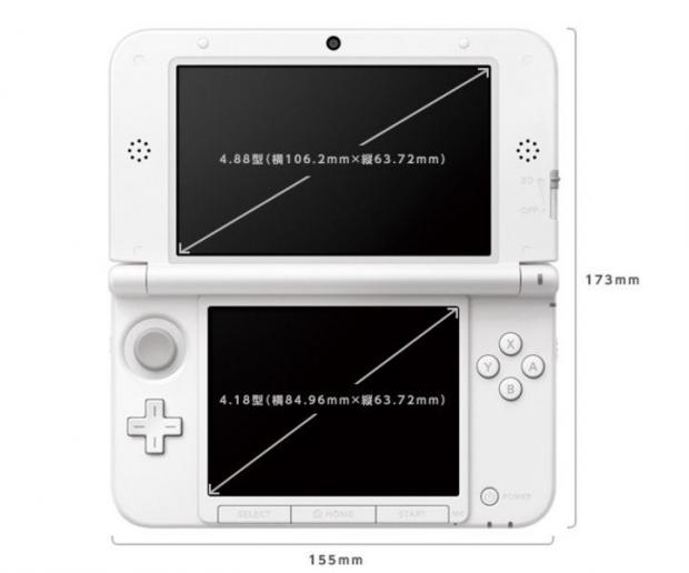 Abmaße Nintendo 3DS XL