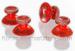 XBOX One Thumbsticks Controller Kappen, ROT klar transparent