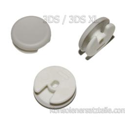 Knopf für NEW 3DS Schiebepad Circle Pad Joystick Analog Controller, WEISS -GRAU