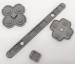 3DS XL Tasten Leitgummi Rubber Pads - 4 tlg. Satz