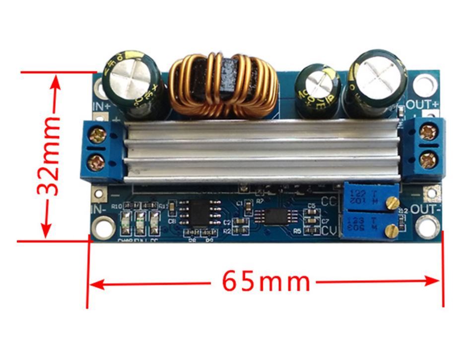 5 A Step Down Power Modul Konstant Spannung Strom Regler Buck Converter Spannungsstabilisator Transformator mit USB-Anschluss und Digitalanzeige 