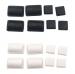 Wii Gummi Füße für das Gehäuse, Silikon Staub Abdeckungen, 8-tlg. Set, Farbwahl