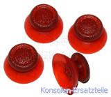 PS4 Controller Analogstick klar rot, PS4 Thumbsticks durchsichtig, PS4 Sticks klar rot, PS4 Thumbstick, PS4 Joystick, PS4 Analog Controller Kappen, PS4 Sticks, PS4 Sticks kaufen, ps4 controller verschlissen, Ersatz für abgenutzte Analog-Sticks für Sony PS4 Controller