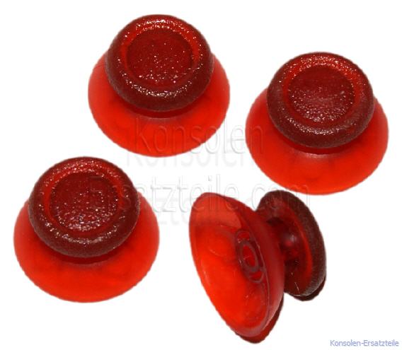 PS4 Controller Analogstick klar rot, PS4 Thumbsticks durchsichtig, PS4 Sticks klar rot, PS4 Thumbstick, PS4 Joystick, PS4 Analog Controller Kappen, PS4 Sticks, PS4 Sticks kaufen, ps4 controller verschlissen, Ersatz für abgenutzte Analog-Sticks für Sony PS4 Controller